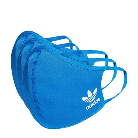 adidas mondmasker blauw|adidas Mondkapje 3.